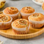 Muffins fofos de banana com doce de leite: a sua receita fácil