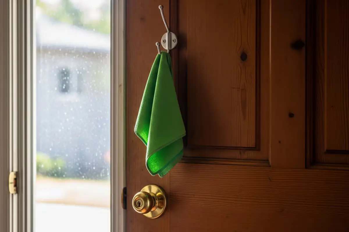 O segredo do Feng Shui de pendurar um lenço verde na sua porta