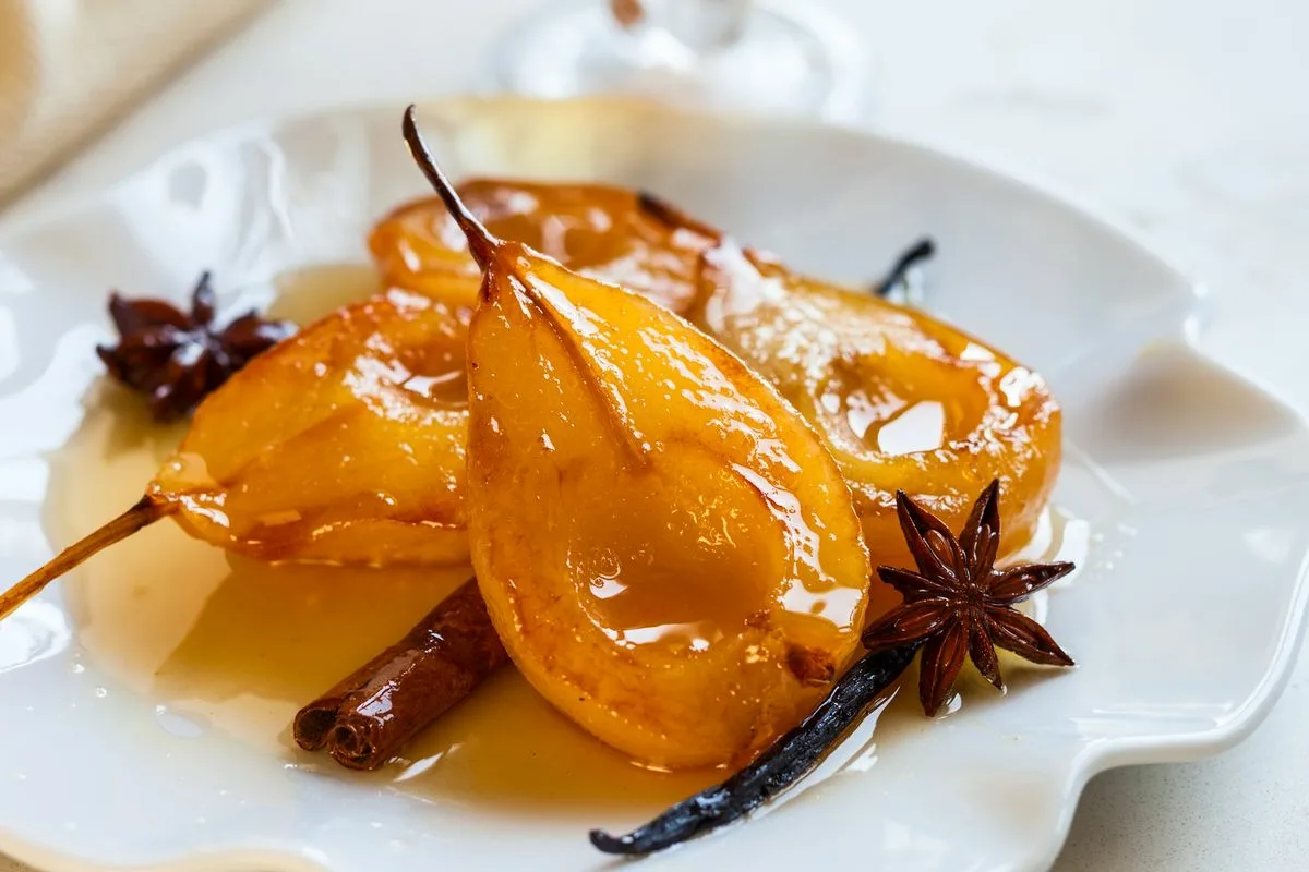Peras Caramelizadas na Airfryer: Um Doce Rápido e Delicioso em 12 Minutos