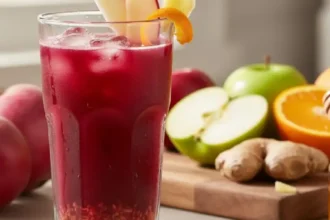 Sumo de Beterraba, Laranja, Maçã e Gengibre: A Bebida Natural que Energiza e Melhora a Circulação