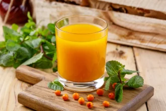 Sumo Aromático de Espinheiro-Marítimo com Mel: Uma Receita Simples e Vibrante