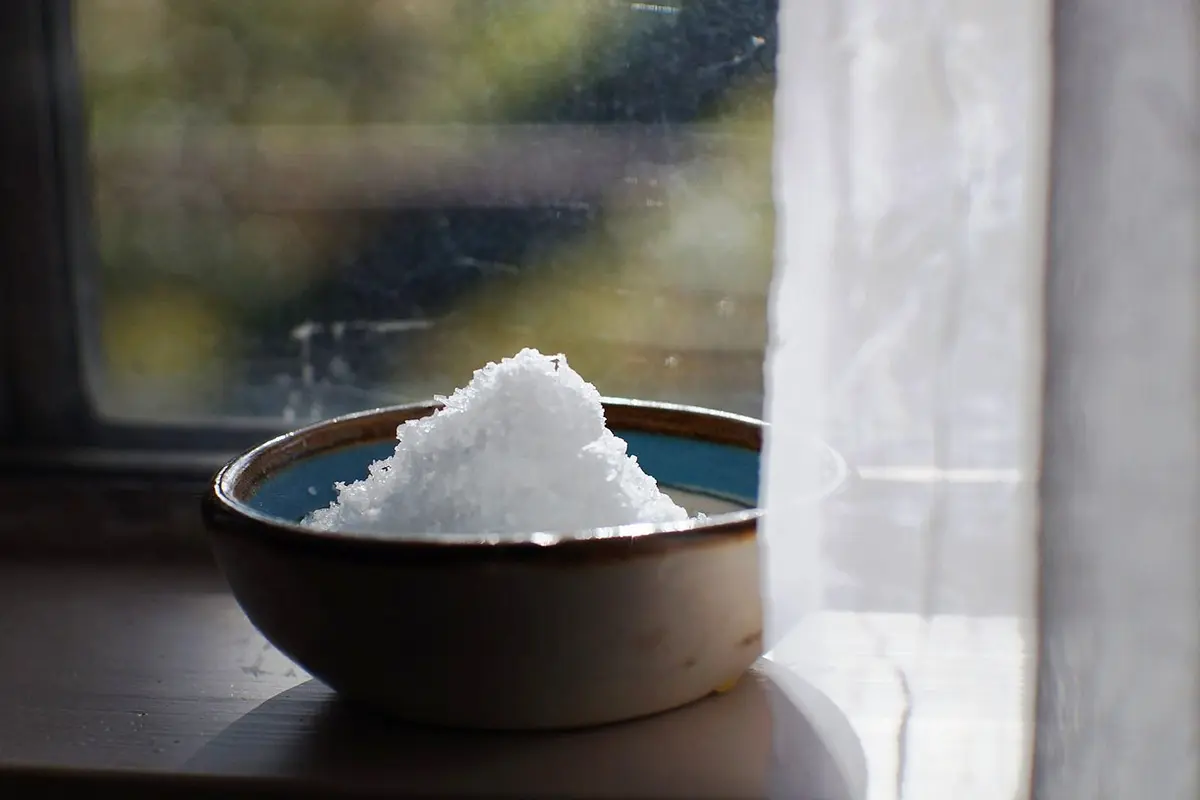 Porquê Colocar Taças de Sal nas Janelas no Outono e Inverno?