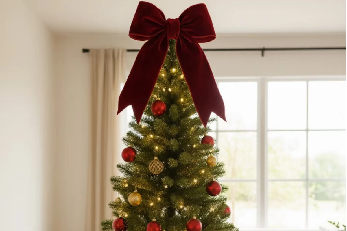 Adeus à Estrela Tradicional: O Laço XL como a Decoração Mais Elegante para Sua Árvore de Natal em 2025
