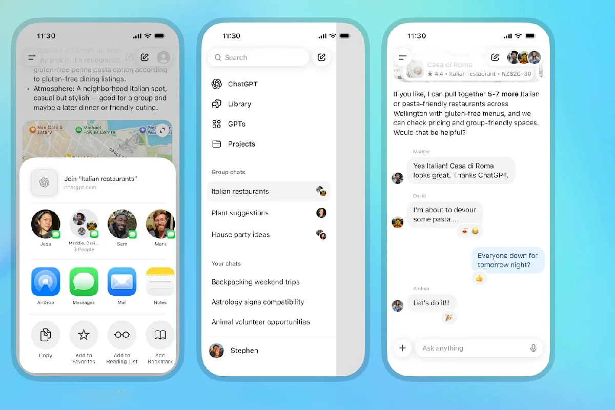 ChatGPT lança chats em grupo: a nova forma de interagir com inteligência artificial