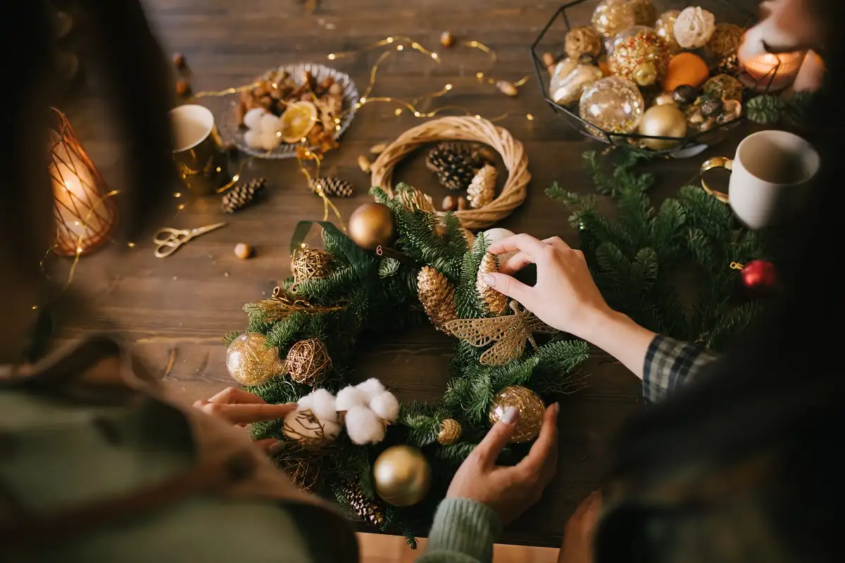 Como fazer um guirlanda de Natal absolutamente lindo em casa