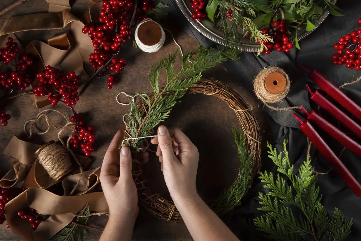 Como fazer um guirlanda de Natal absolutamente lindo em casa