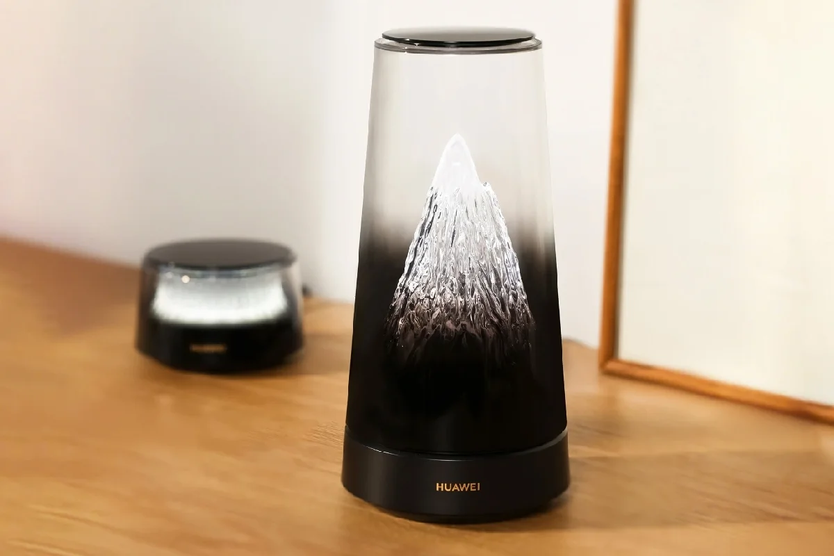 Huawei lança router transparente X3 Pro com mini-montanha e iluminação dinâmica