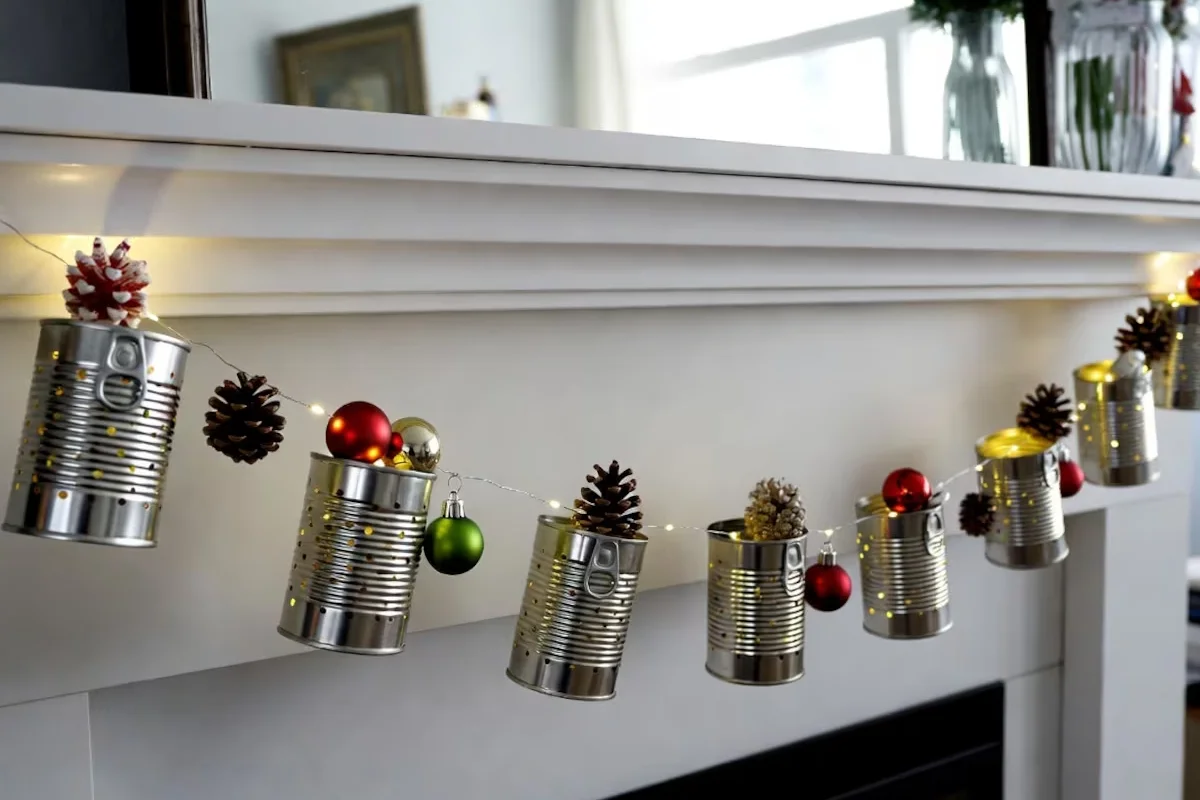 Se você tem latas metálicas guardadas, não jogue fora: 3 ideias modernas para decorar o Natal