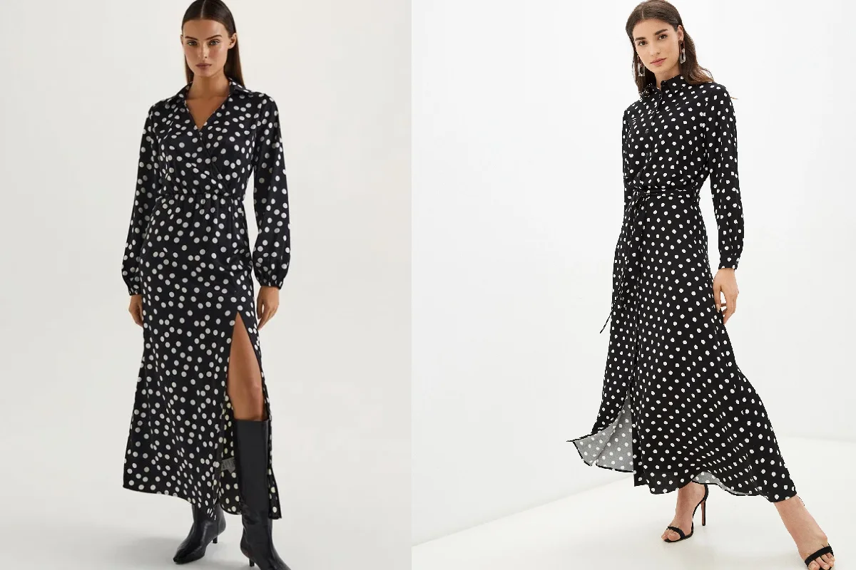 O vestido de pintas voltou e já é o padrão mais desejado de 2025/2026