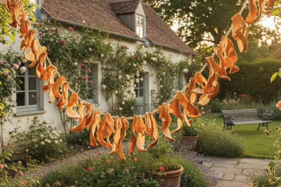 Poucos sabem: porque é que cada vez mais pessoas penduram cascas de laranja secas no jardim