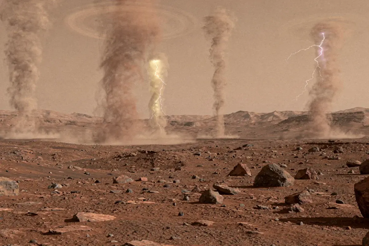 Relâmpagos em Marte: o planeta vermelho acabou de ficar muito mais vivo e perigoso