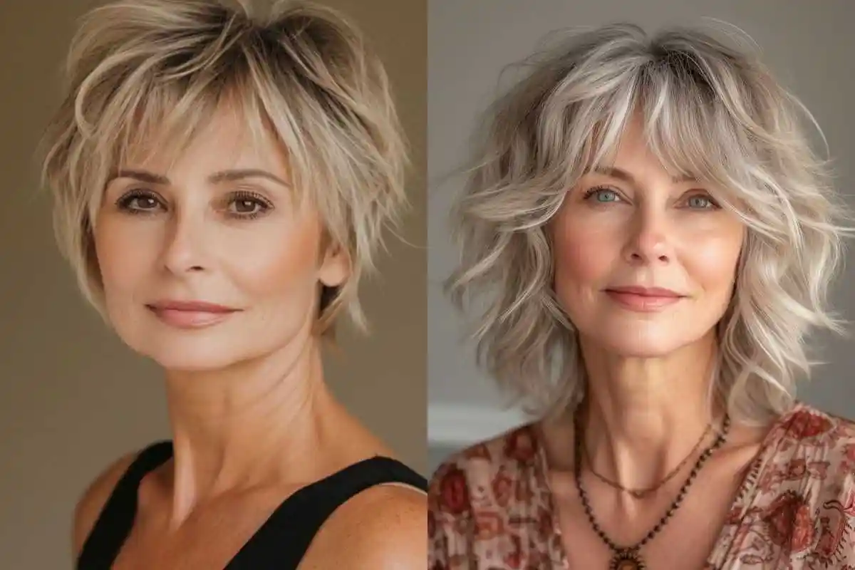 Corte com muita personalidade: o shaggy ondulado que está conquistando mulheres acima dos 40 